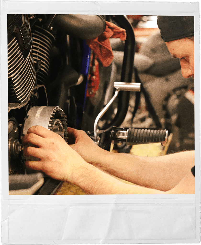 Ross, Co-Owner of Twisting Steel, providing Off-Warranty Motorcycle Service & Repairs in Edmonton.