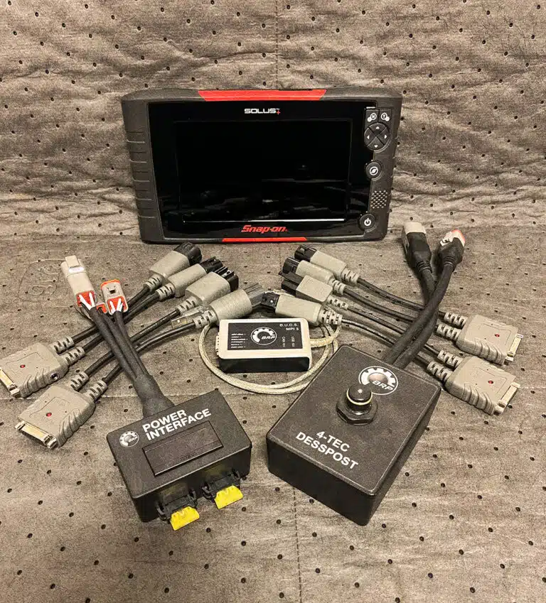 Twisting Steel providing diagnostic services as part of our Off-Warranty Motorcycle Service & Repairs in Edmonton.