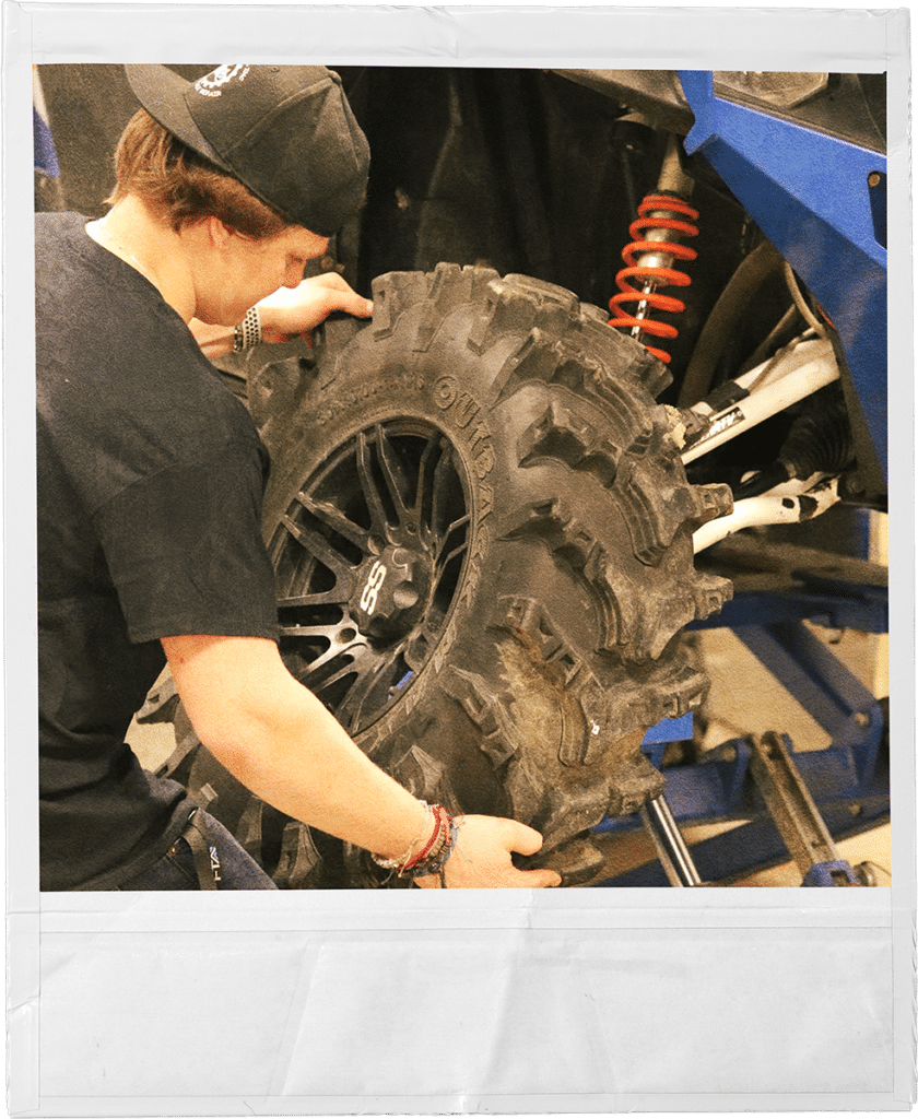 Nate, a Twisting Steel apprentice, providing Off-Warranty Motorcycle Service & Repairs.