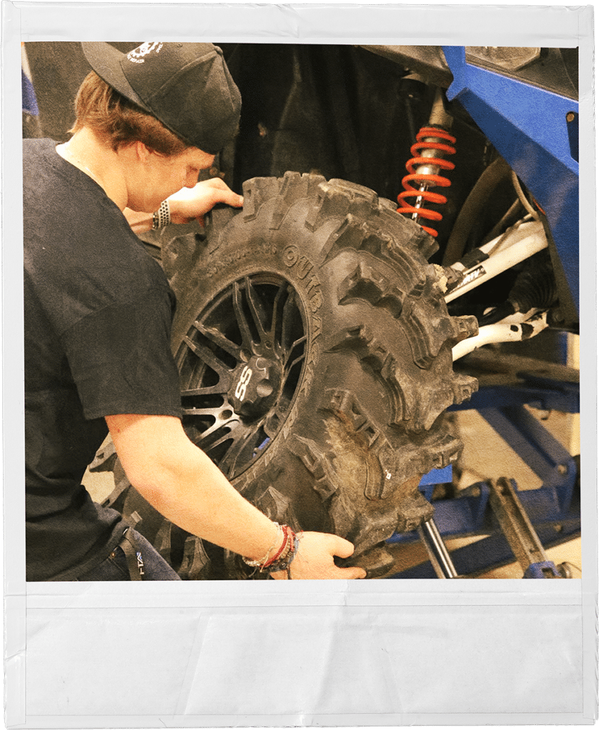 Nate, a Twisting Steel apprentice, providing Off-Warranty Motorcycle Service & Repairs.